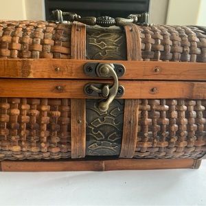 Vintage beautiful wooden box.